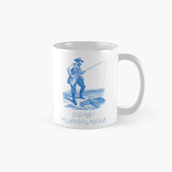 Item preview, Vintage design "Old man fishing is my job" - 80s - Sail Lovers - Ship Lovers - Boat - Sailing - Fishing - Vintage designed and sold by DeCodeArtShop.