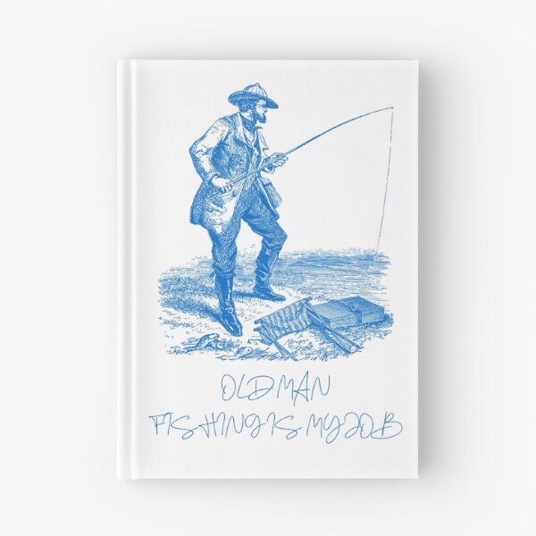Item preview, Vintage design "Old man fishing is my job" - 80s - Sail Lovers - Ship Lovers - Boat - Sailing - Fishing - Vintage designed and sold by DeCodeArtShop.