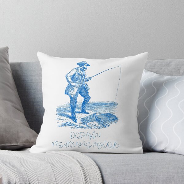 Item preview, Vintage design "Old man fishing is my job" - 80s - Sail Lovers - Ship Lovers - Boat - Sailing - Fishing - Vintage designed and sold by DeCodeArtShop.