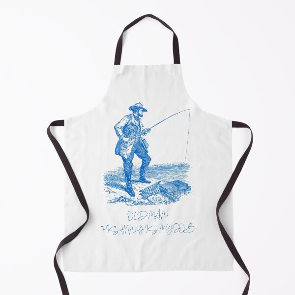 Item preview, Vintage design "Old man fishing is my job" - 80s - Sail Lovers - Ship Lovers - Boat - Sailing - Fishing - Vintage designed and sold by DeCodeArtShop.