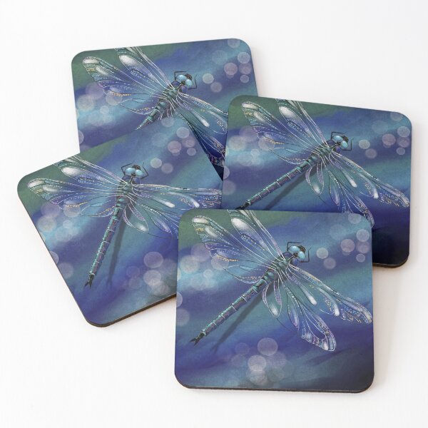 Item preview, Dragonfly in blue designed and sold by MistyLakeArt.