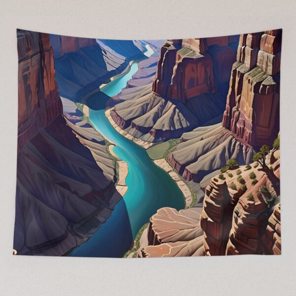 Artikelvorschau, The Grand Canyon Colorado River Landscape entworfen und verkauft von TheArtOfPat.
