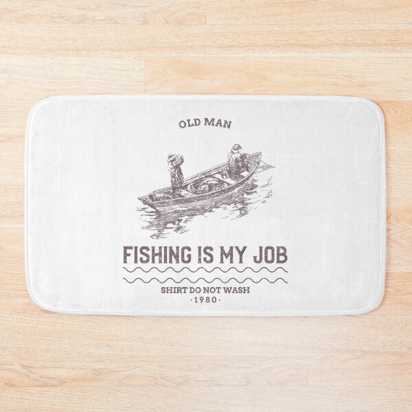 Item preview, "fishing is my job" Vintage design - 80s - Sail Lovers - Ship Lovers - Boat - Sailing - Fishing - Vintage designed and sold by DeCodeArtShop.