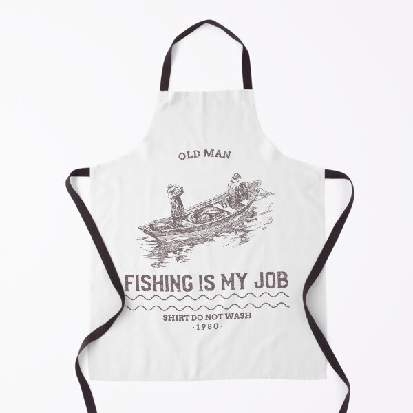 Item preview, "fishing is my job" Vintage design - 80s - Sail Lovers - Ship Lovers - Boat - Sailing - Fishing - Vintage designed and sold by DeCodeArtShop.