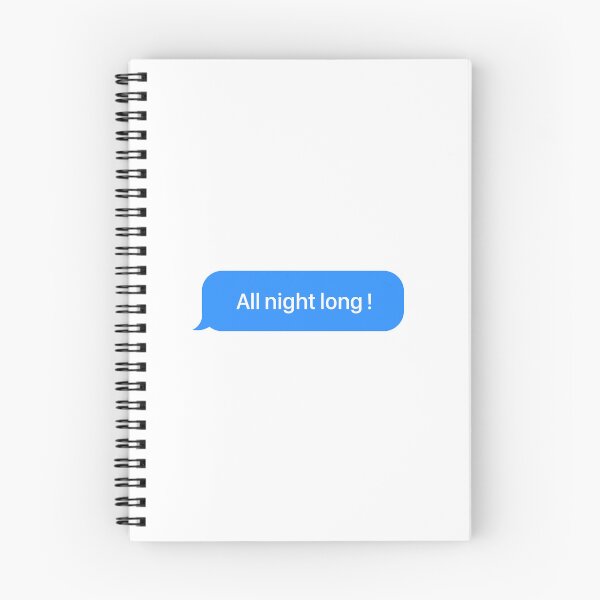 Aperçu de l'œuvre All Night Long iMessage bubble créée et vendue par LeGrizou.