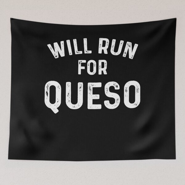 Item preview, Will Run For Queso, Cinco de Mayo, Muscle Tank Fitness Gym Lifting designed and sold by Soul-Inspirer.