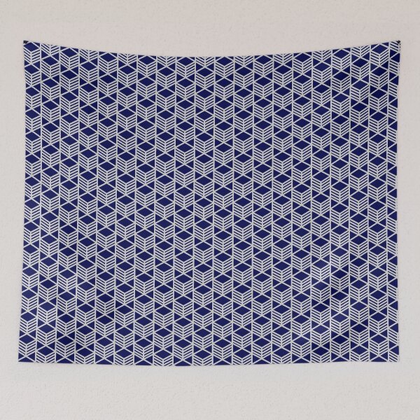 Item preview, Air Force Blue & Silver Diamond Chevron Coherent Drafts designed and sold by Alchemy-A-La-G.