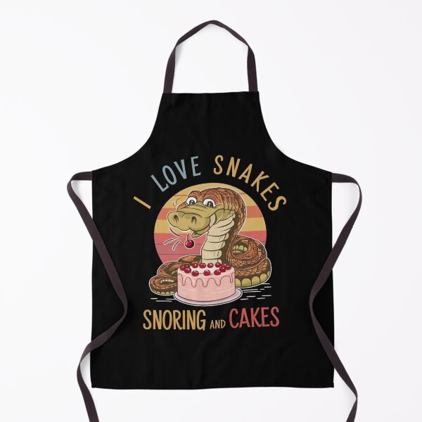 Item preview, I Love Snakes Snoring And Cakes Funny Gifts for Snake Lovers Graphic designed and sold by LoomINKverse.