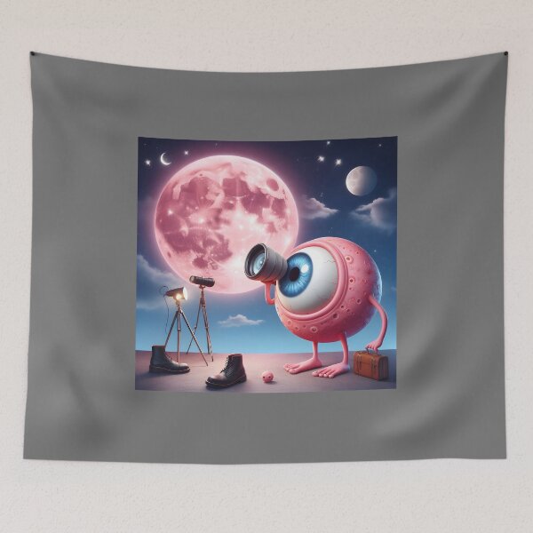 Item preview, PINK EYE OF THE MOON designed and sold by Hecart.
