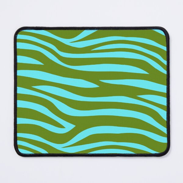 Item preview, Green & Teal Zebra Animal Stripe Print Coherent Drafts designed and sold by Alchemy-A-La-G.