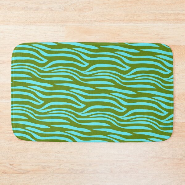 Item preview, Green & Teal Zebra Animal Stripe Print Coherent Drafts designed and sold by Alchemy-A-La-G.