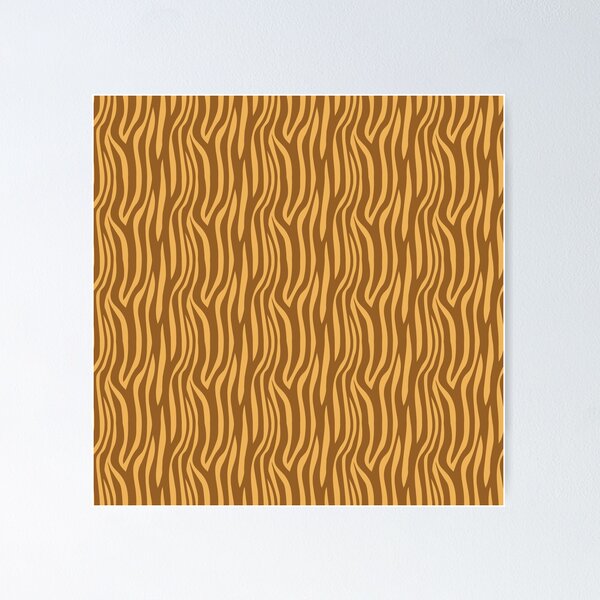 Item preview, Orange & Brown Zebra Animal Stripe Print Coherent Drafts designed and sold by Alchemy-A-La-G.