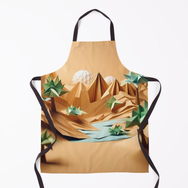 Item preview, Origami Art - Mirage of Tranquility: The Oasis in the Desert designed and sold by ArtfulFolds.