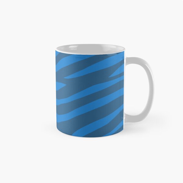 Item preview, Dual Blue Zebra Animal Stripe Print Coherent Drafts designed and sold by Alchemy-A-La-G.