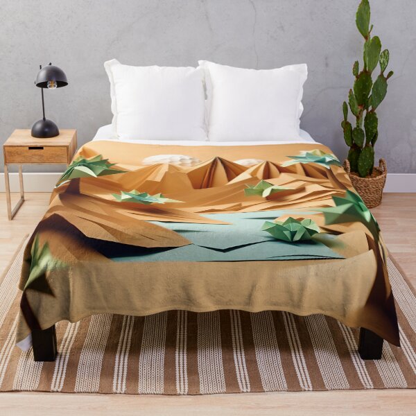 Item preview, Origami Art - Mirage of Tranquility: The Oasis in the Desert designed and sold by ArtfulFolds.