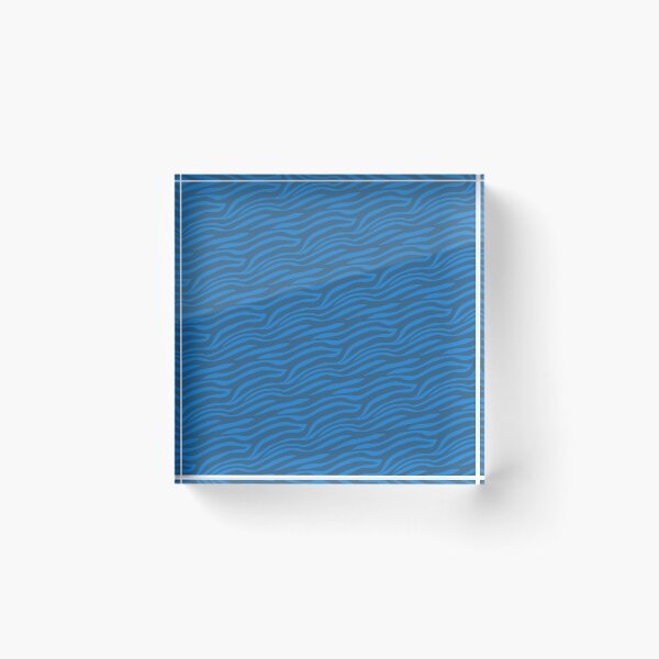 Item preview, Dual Blue Zebra Animal Stripe Print Coherent Drafts designed and sold by Alchemy-A-La-G.
