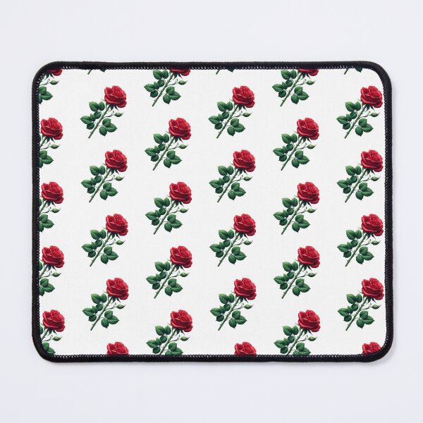Item preview, Realistic Red Rose with Leaves and Thorns. Gifts for Nature Lovers. designed and sold by LilianPixel.