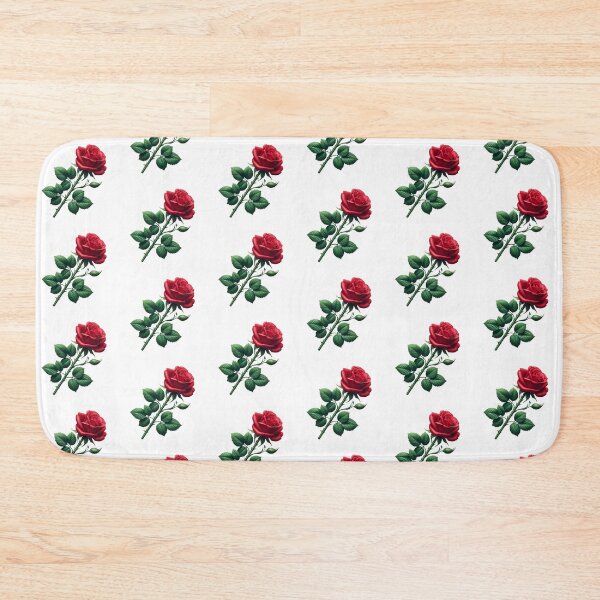 Item preview, Realistic Red Rose with Leaves and Thorns. Gifts for Nature Lovers. designed and sold by LilianPixel.