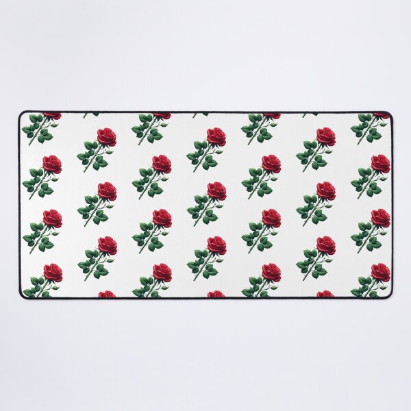 Item preview, Realistic Red Rose with Leaves and Thorns. Gifts for Nature Lovers. designed and sold by LilianPixel.