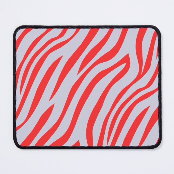 Item preview, Red Grey Zebra Animal Stripe Print Coherent Drafts designed and sold by Alchemy-A-La-G.