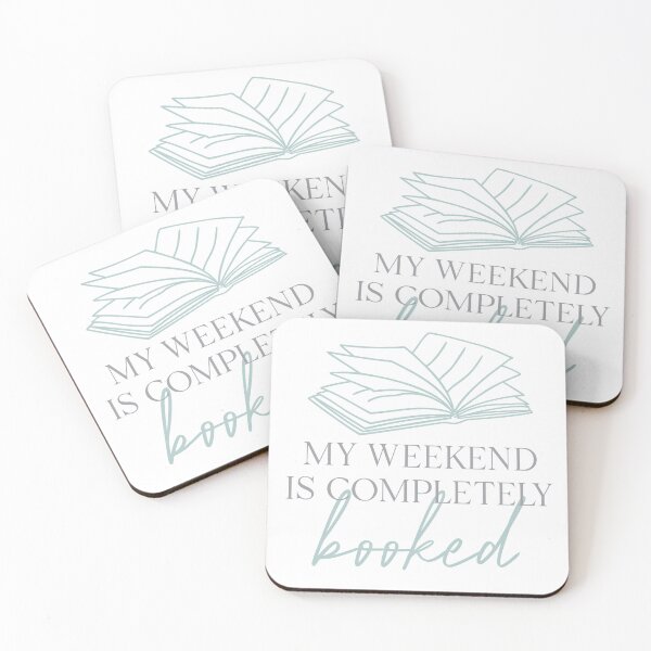 Item preview, My Weekend Is Completely Booked | Book Line Art designed and sold by RachelFCreative.