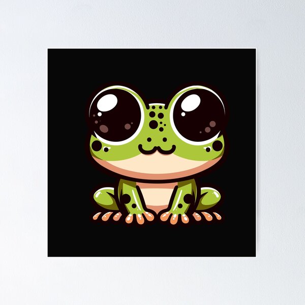 Artikelvorschau, Süßer kawaii frosch entworfen und verkauft von SekoOne.