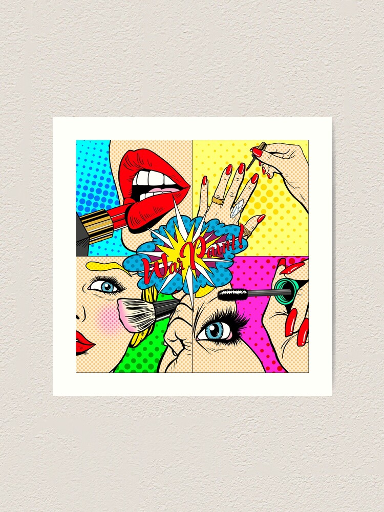 "War Paint Comic Strip" Art Print for Sale by shylittlekittie Redbubble