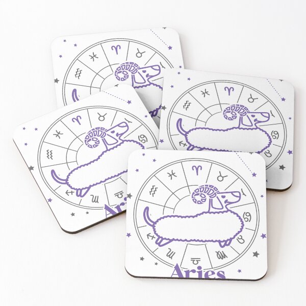 Item preview, Astrology Aries Dachshund designed and sold by KokoAndKumi.
