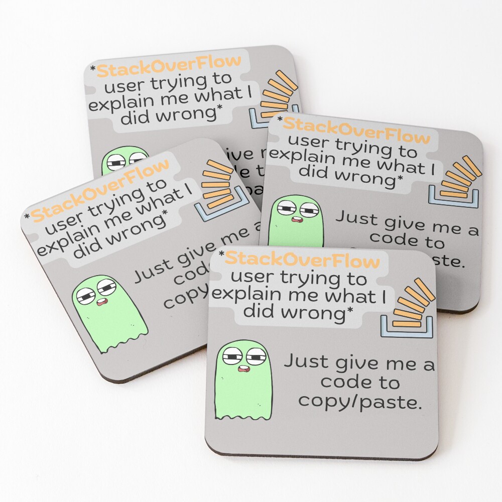 Item preview, Coasters (Set of 4) designed and sold by CodeCrush.