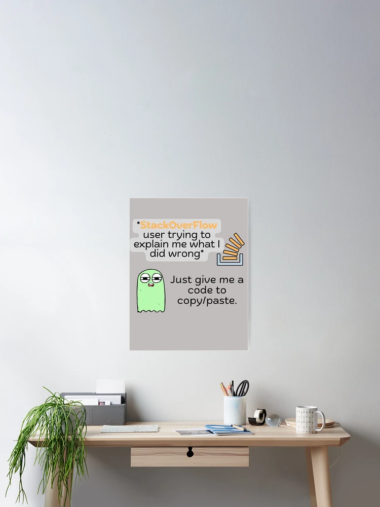 Thumbnail 2 of 3, Poster, coding help on stackoverflow designed and sold by CodeCrush.