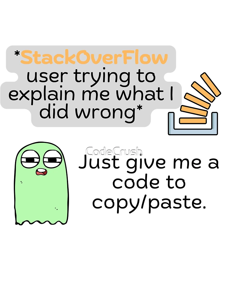 Thumbnail 4 of 4, Boxy T-Shirt, coding help on stackoverflow designed and sold by CodeCrush.