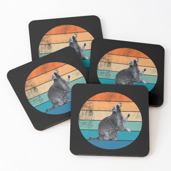 Item preview, Raccoon Retro Sunset designed and sold by AussieWonders.