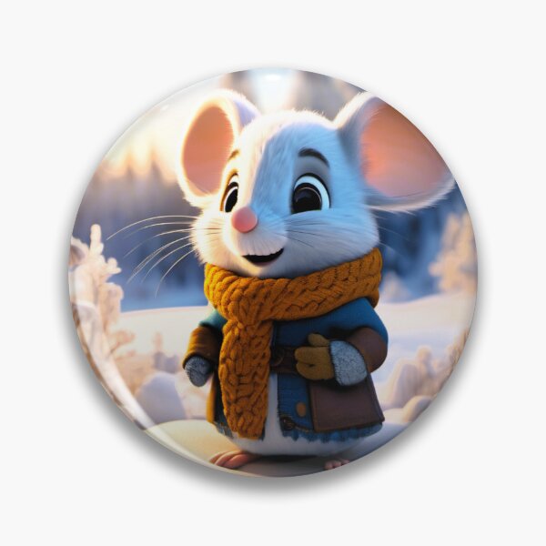 Item preview, young mouse in winter with scarf and coat designed and sold by janjacbu.