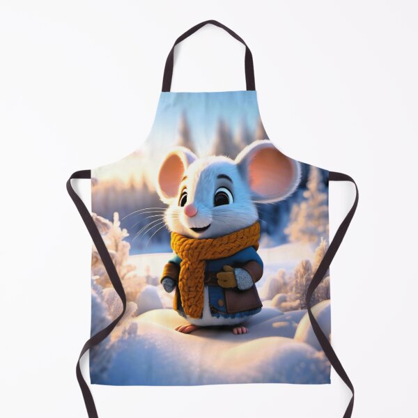 Item preview, young mouse in winter with scarf and coat designed and sold by janjacbu.