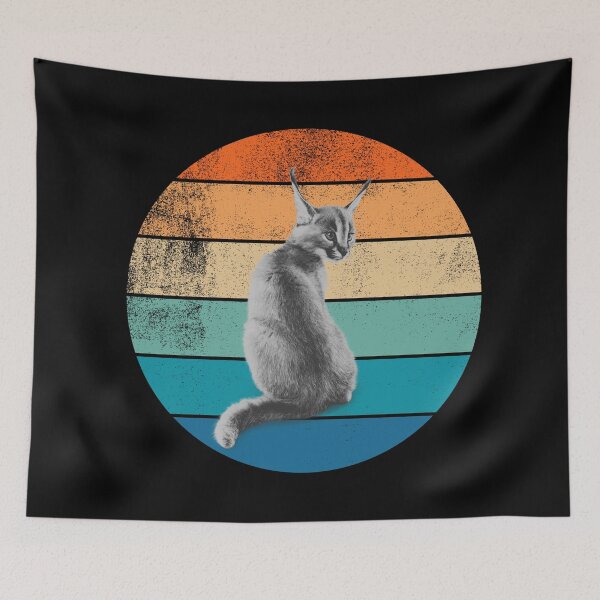 Item preview, Caracal Retro Sunset designed and sold by AussieWonders.