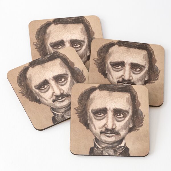 Aperçu de l'œuvre Poète Poe Spooky Nevermore créée et vendue par MuertoCupcake.
