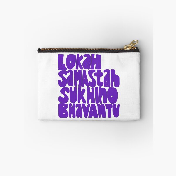 Item preview, Lokah Samastah Sukhino Bhavantu Mantra Purple designed and sold by wordznart.