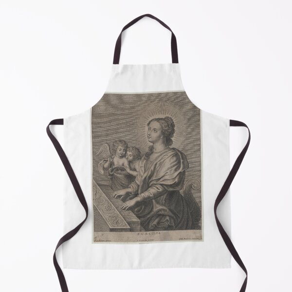 Item preview, Saint Cecilia playing the organ with two putti at left designed and sold by New Media Arts.