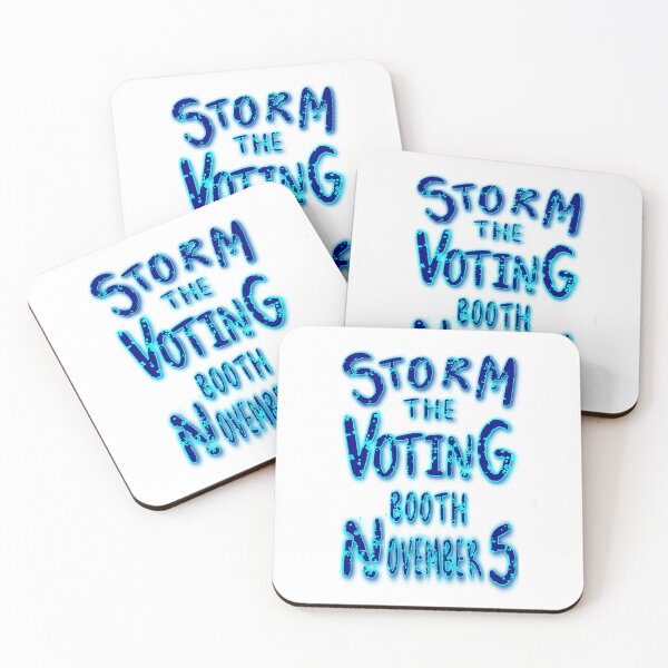 Item preview, Storm the Voting Booth November 5: Vote Blue designed and sold by MysticOzzy.