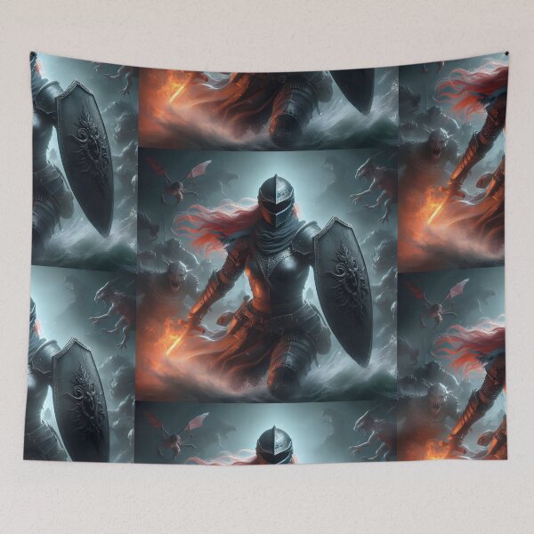 Item preview, THE KNIGHT OF THE FLAMING SWORD designed and sold by Hecart.