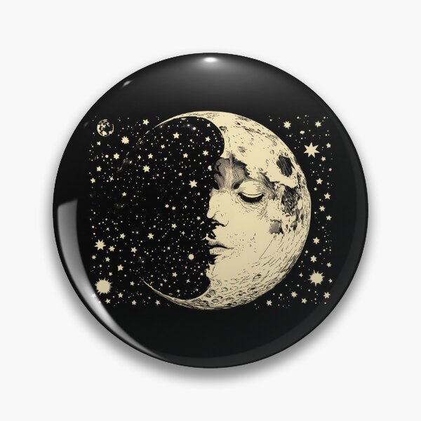 Item preview, Crescent Moon and Stars designed and sold by Mythic Legends Digital.