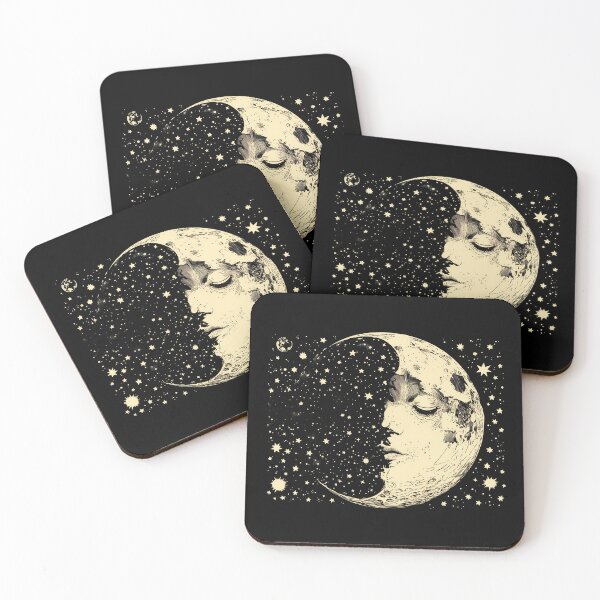 Item preview, Crescent Moon and Stars designed and sold by Mythic Legends Digital.