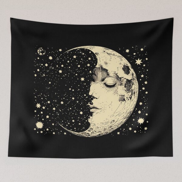Item preview, Crescent Moon and Stars designed and sold by Mythic Legends Digital.