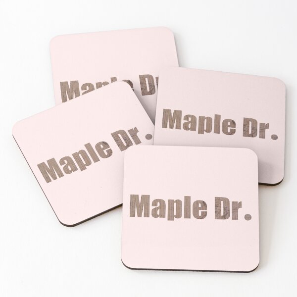 Item preview, Maple Drive Street Name with authentic wood background designed and sold by TheMugDirectory.