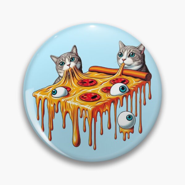 Item preview, Melting pizza cats designed and sold by Vkinsify.