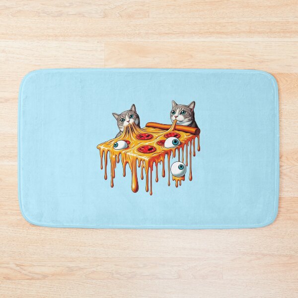 Artikelvorschau, Schmelzende Pizza-Katzen entworfen und verkauft von Vkinsify.