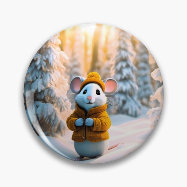 Item preview, mouse in a winter trail designed and sold by janjacbu.
