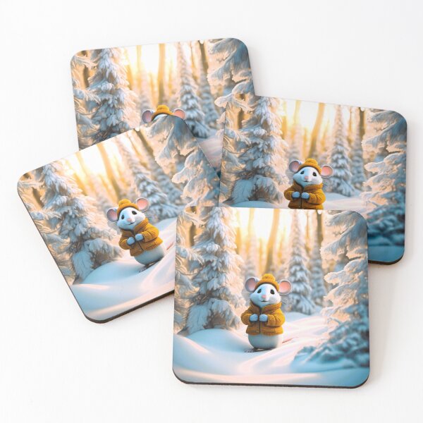 Item preview, mouse in a winter trail designed and sold by janjacbu.