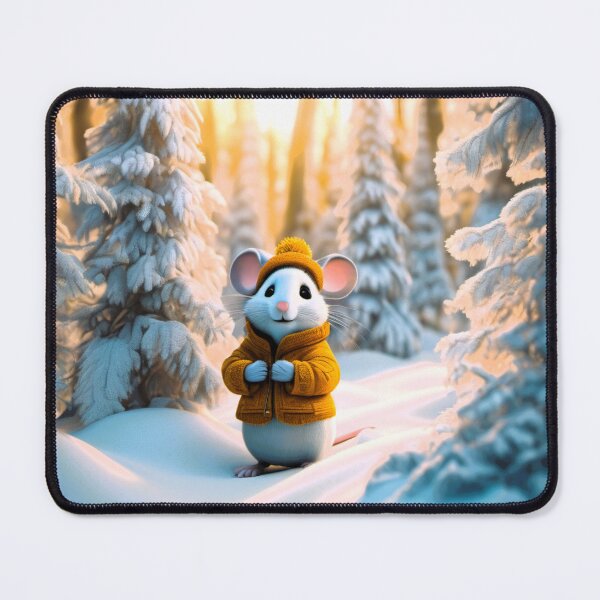 Item preview, mouse in a winter trail designed and sold by janjacbu.