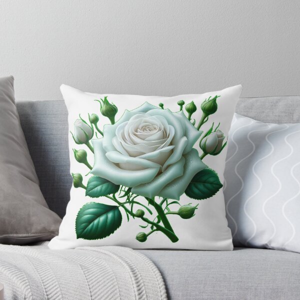 Item preview, Ethereal White Rose with Iridescent Shimmer. Gifts for Nature Lovers. designed and sold by LilianPixel.
